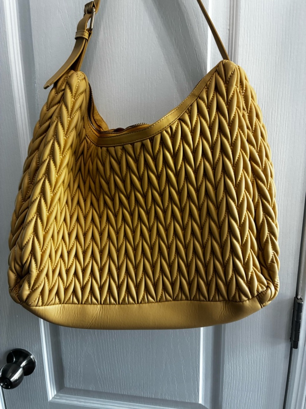 Butter yellow Tote with a matching pouch/ purse NWOT